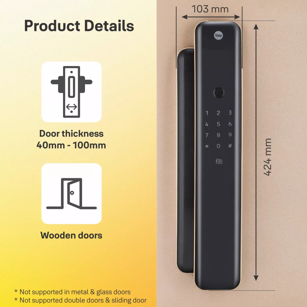 Khoá cửa vân tay Yale Luna Pro